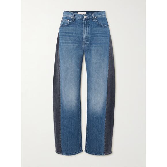 Mother Half Pipe Flood Two-Tone Barrel Jeans - 26 - Picture 2 of 10